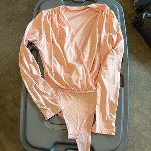 Light Pink Long Sleeve Bodysuit